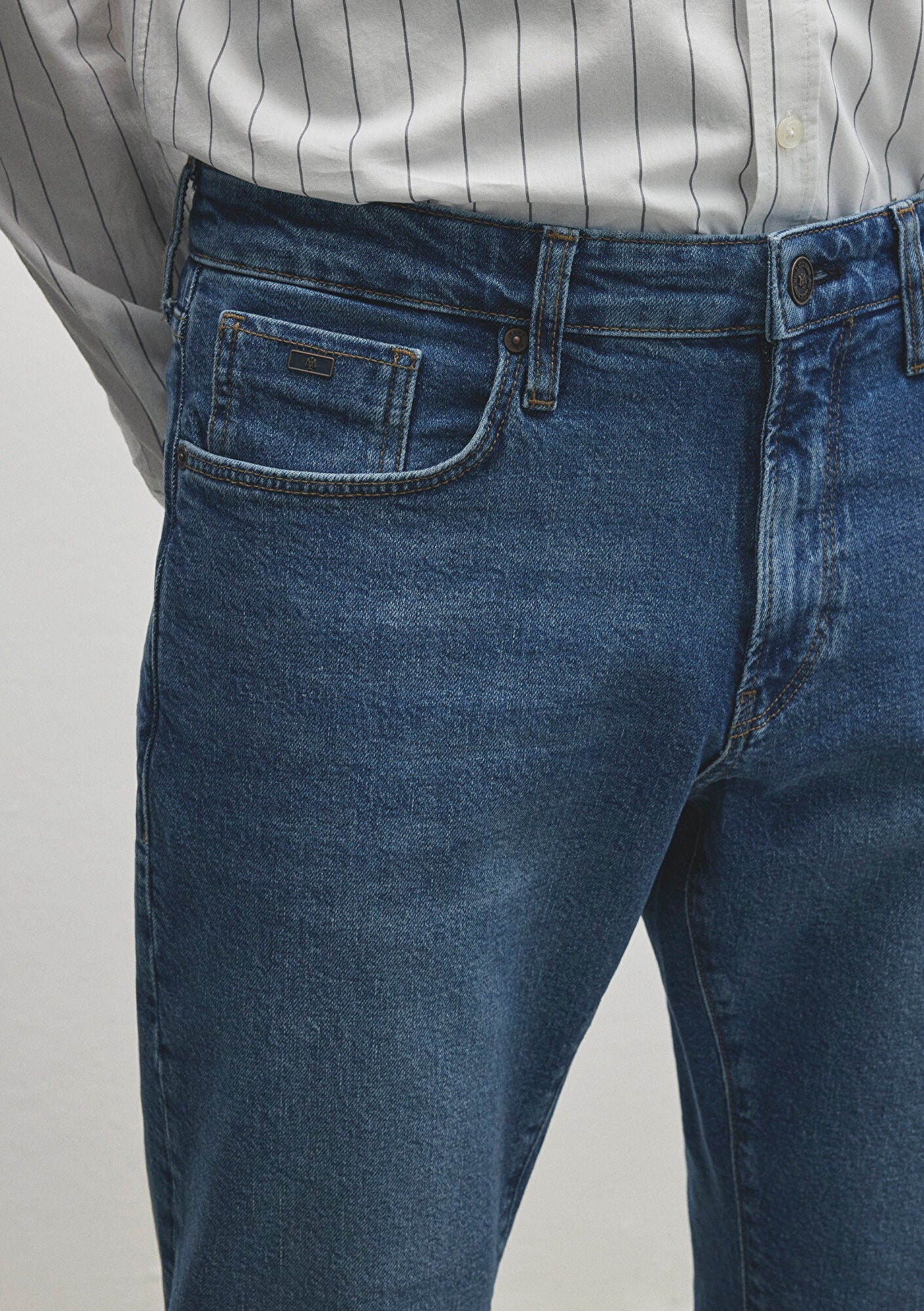 London Mid Brushed Classic Denim Jean Pants