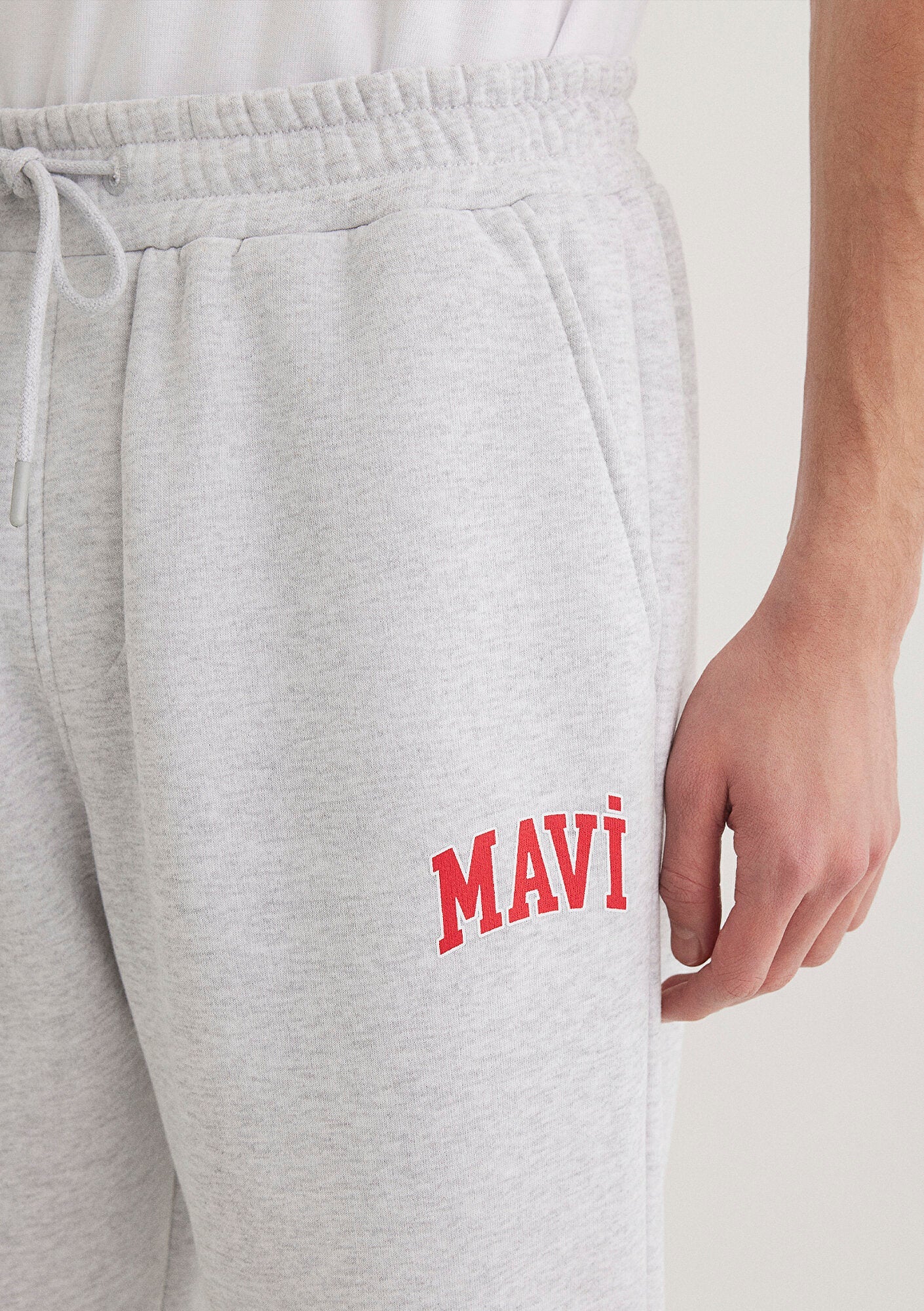Mavi Logo Printed Grey Sweatpants