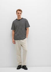 Beige Jersey Trousers