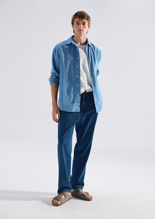Andros Indigo Edition Linen Jean Pants