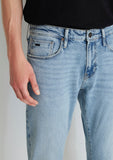 Jake Dusty Bleach Classic Denim Jean Pants