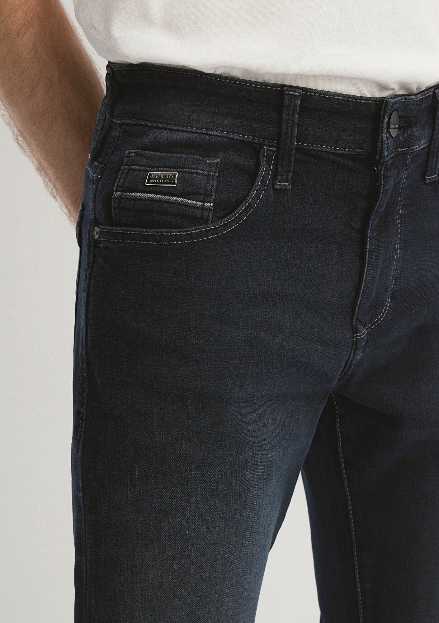 James Shaded Ink Mavi Jet Black Jean Pants