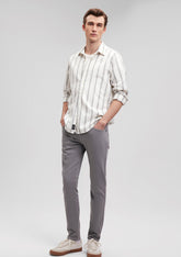 James Pewter Comfort Gabardine Pants