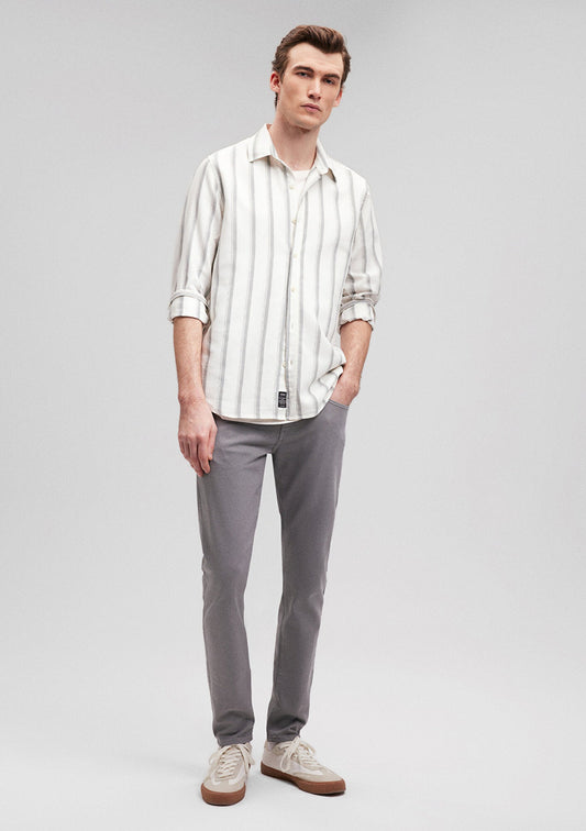James Pewter Comfort Gabardine Pants