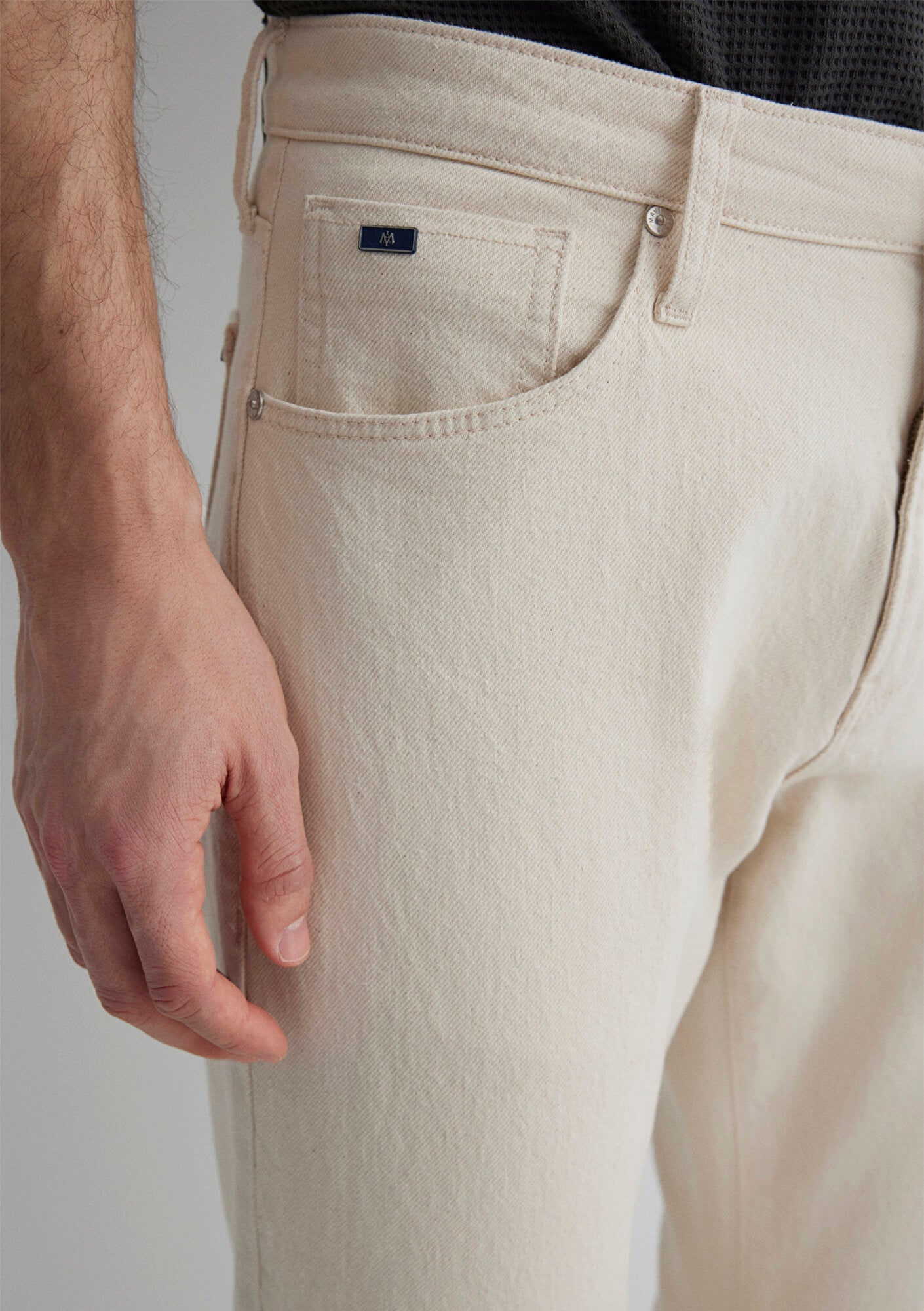 Milan Off White Classic Denim Jean Pants