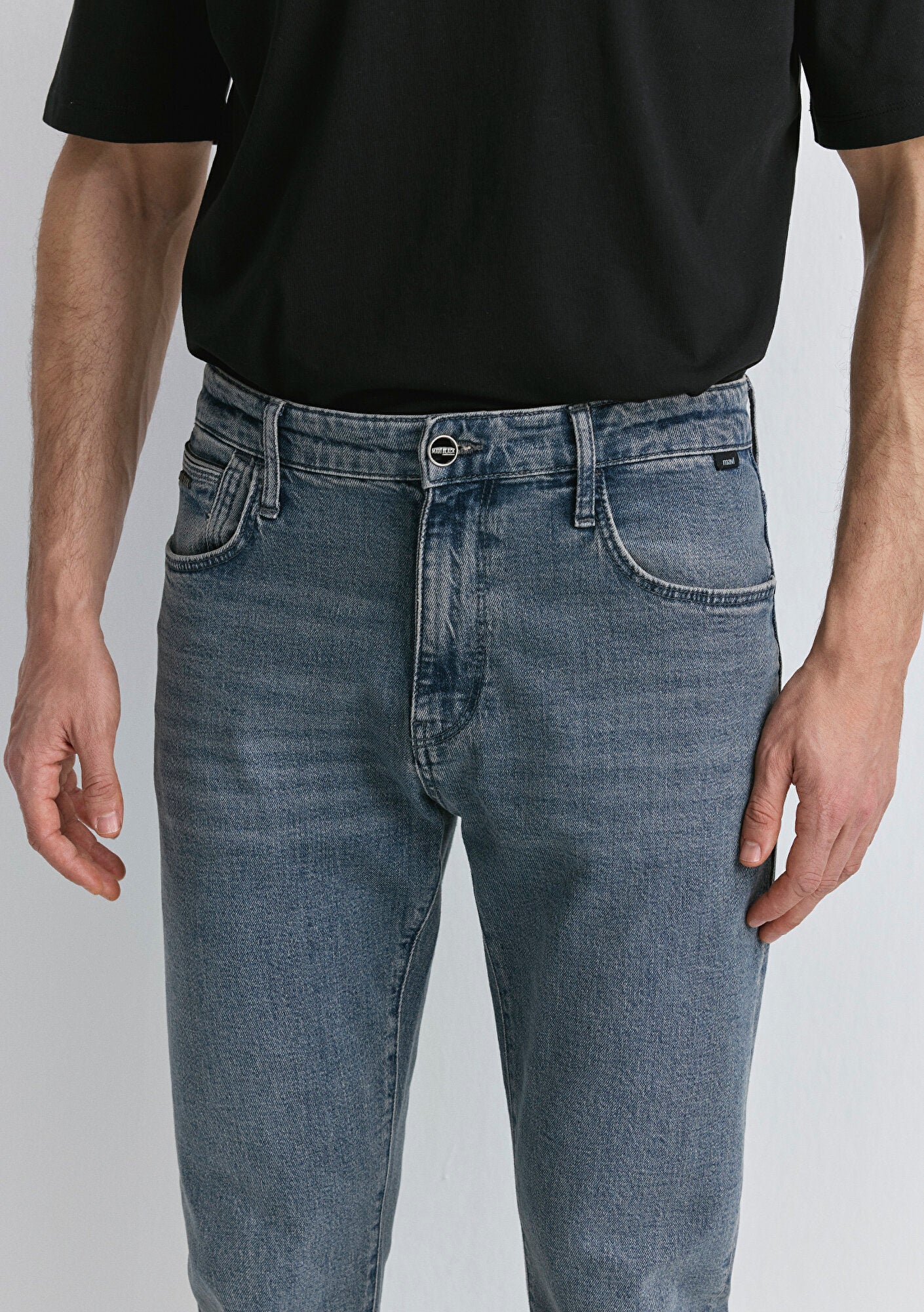 Milan Dusty Space Blue Mavi Black Jean Pants