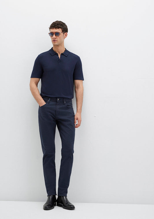Milan Parisian Night Mavi Black Gabardine Pants
