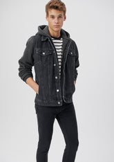 Jerry Mid Smoke College Jean Jacket