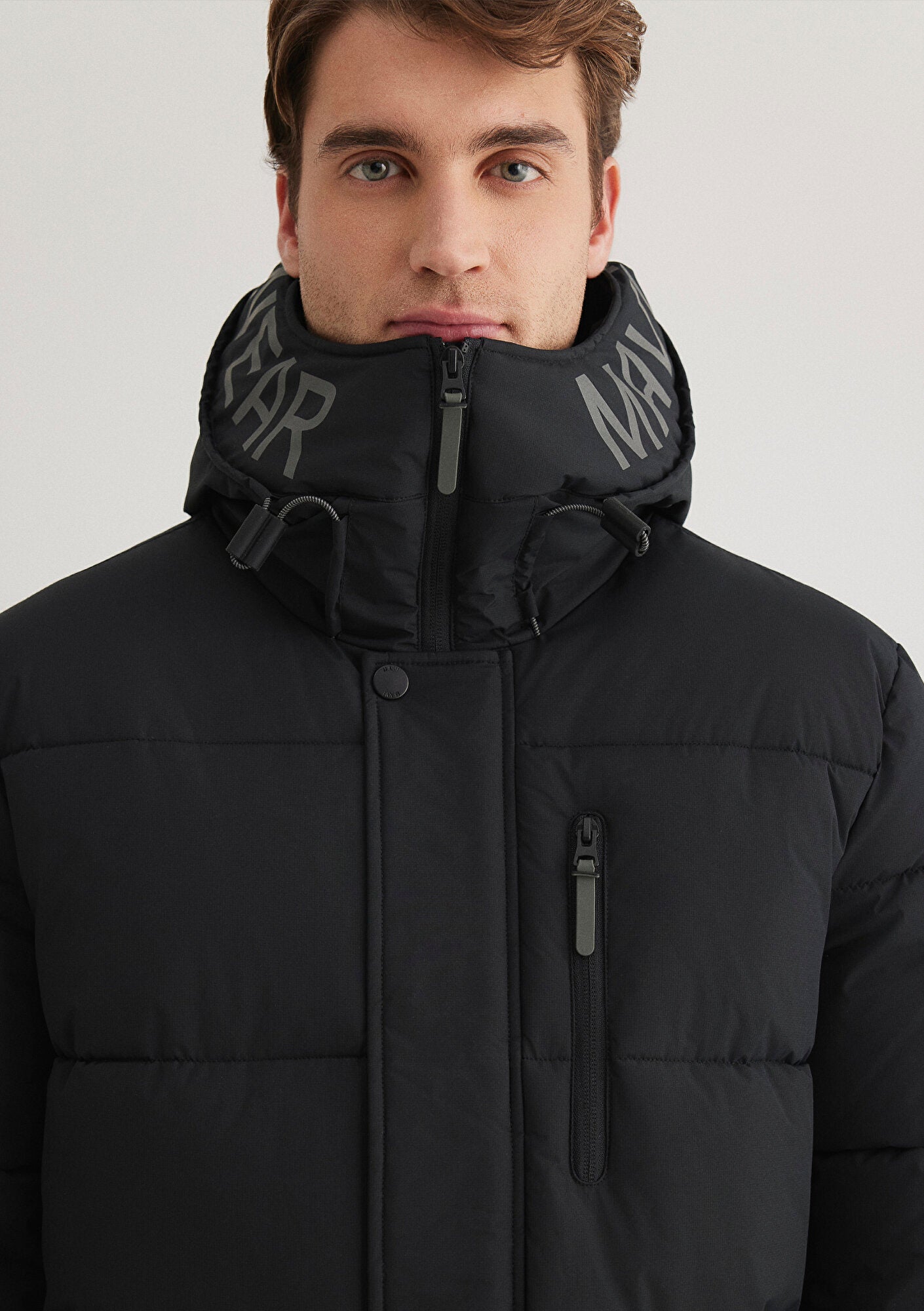 Hooded Black Puffer Jacket