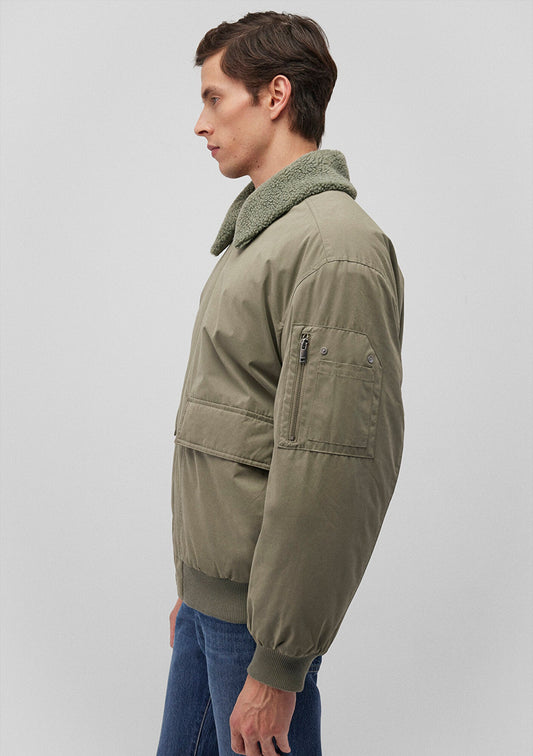 High Collar Green Jacket