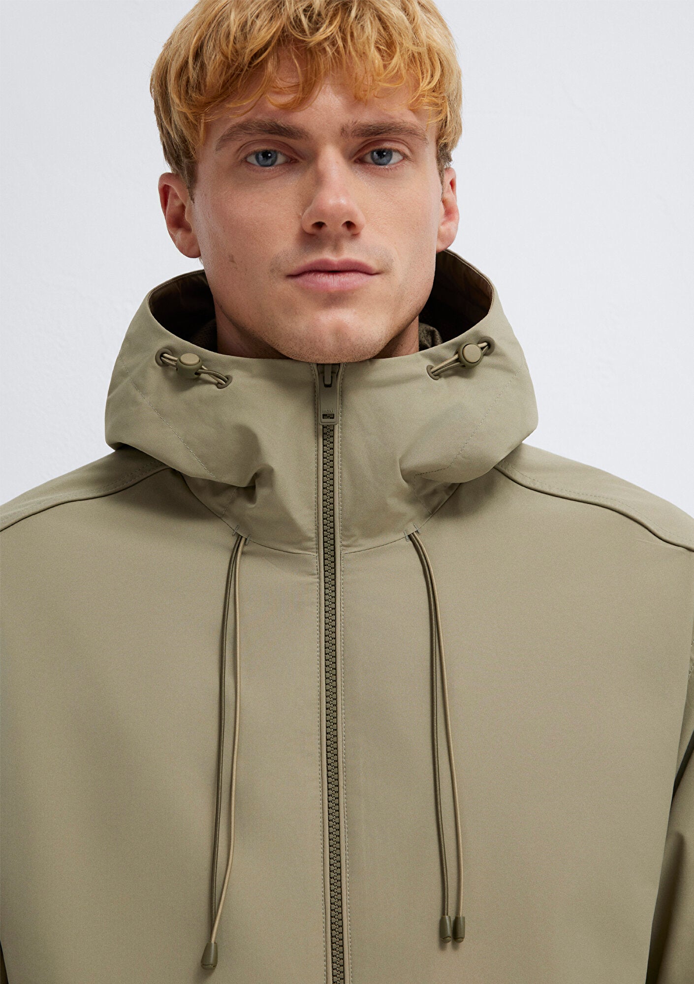 Hooded Beige Jacket