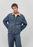 Zander Indigo Sherpa Classic Denim Jean Jacket