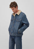 Zander Indigo Sherpa Classic Denim Jean Jacket