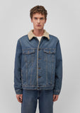 Zander Indigo Sherpa Classic Denim Jean Jacket