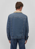 Zander Indigo Sherpa Classic Denim Jean Jacket