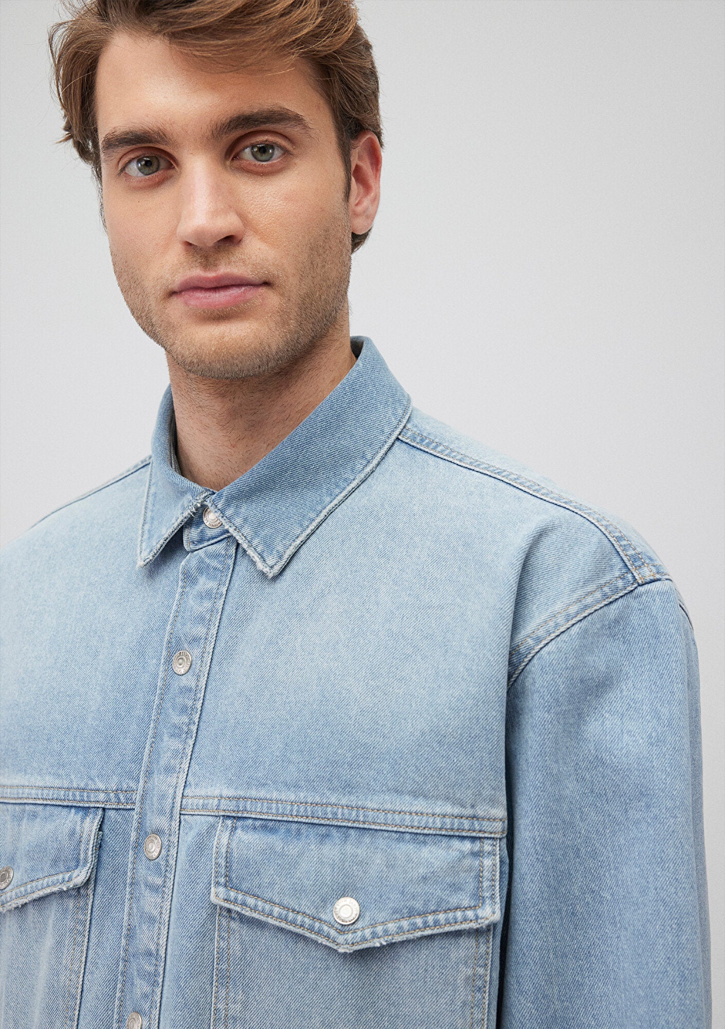Ross Light 90s Denim Jean Shirt