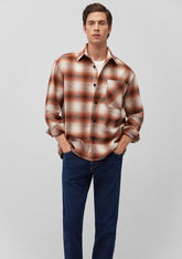 Brown Checkered Shirt
