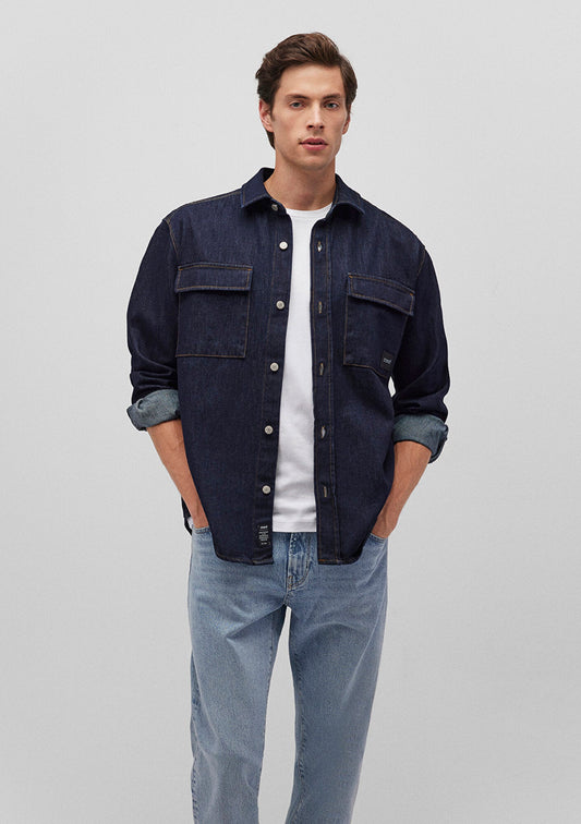 Navy Denim Shirt