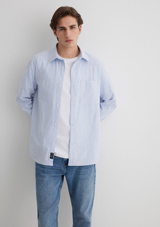 Striped Blue Shirt