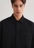 Black Shirt with Pocket Details
