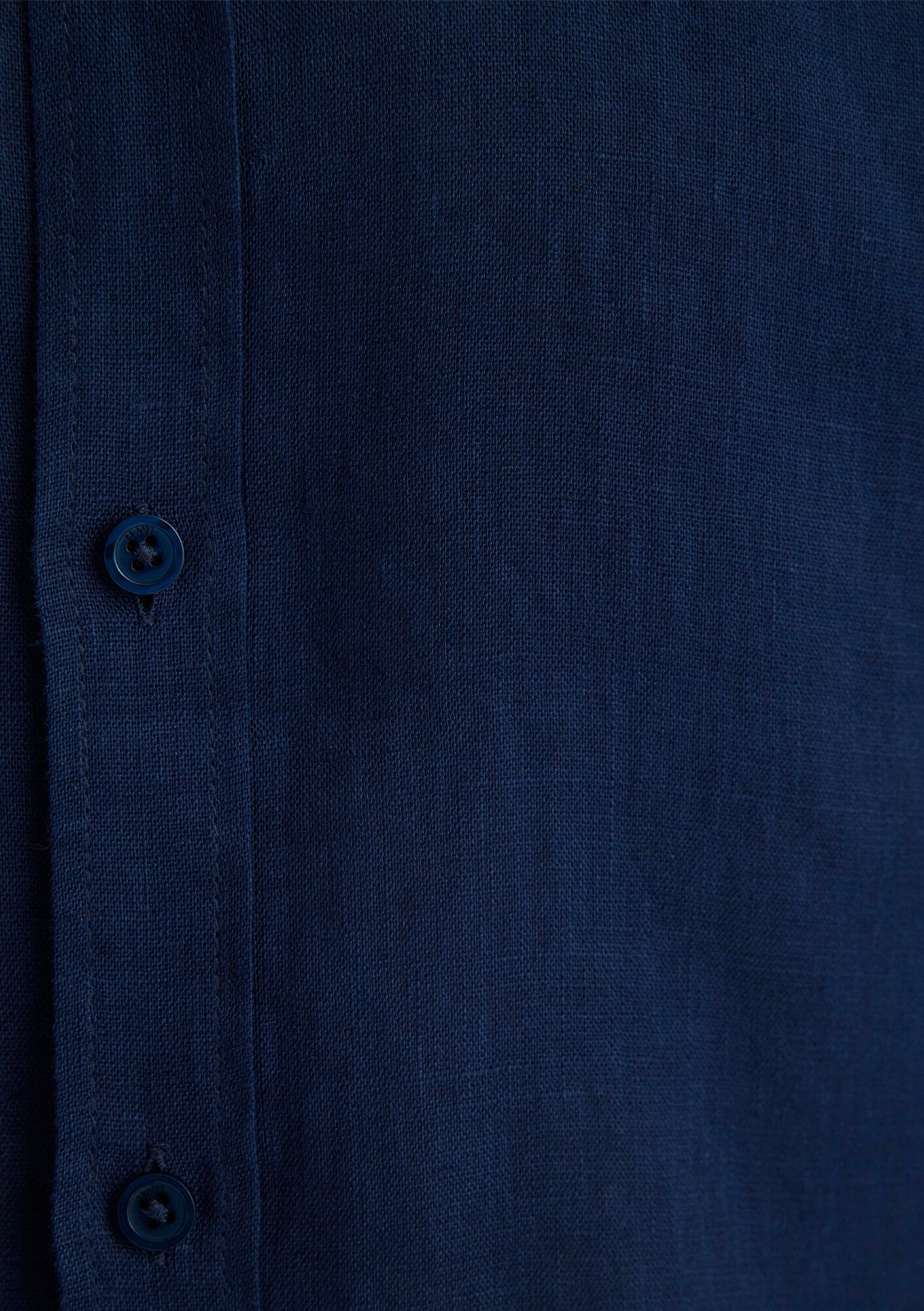 Navy Linen Shirt