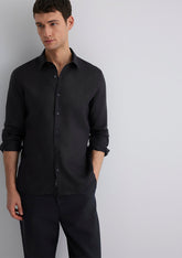 Black Linen Shirt