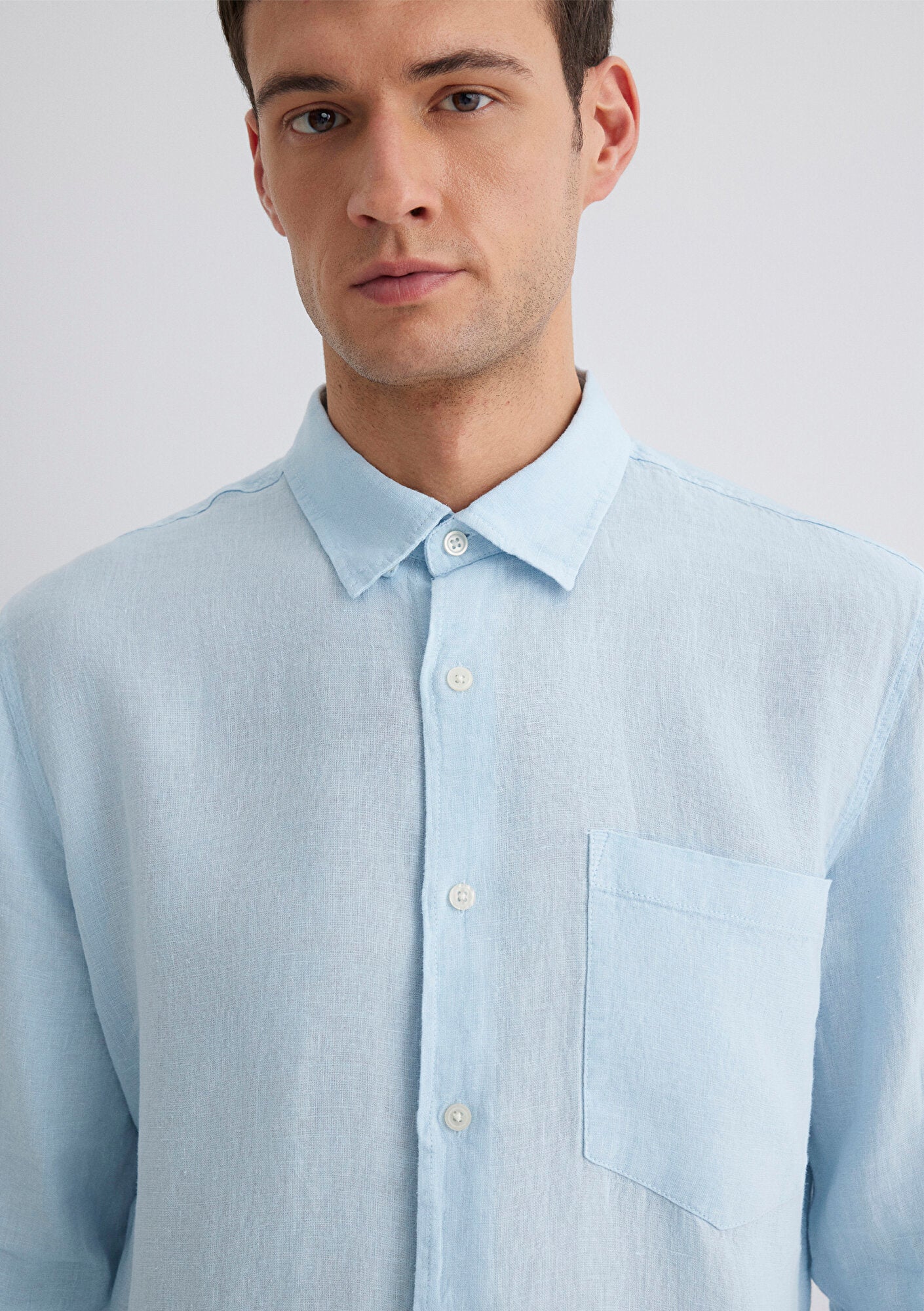 Blue Linen Shirt