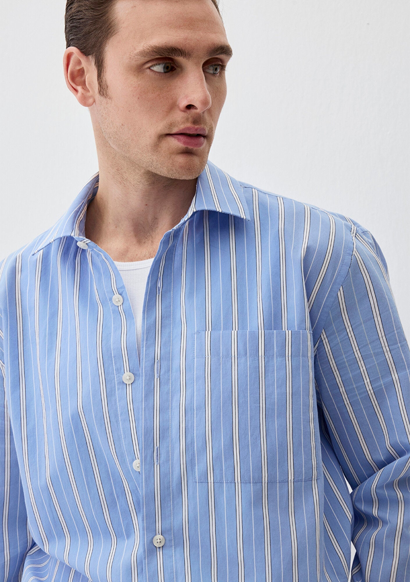 Striped Blue Shirt