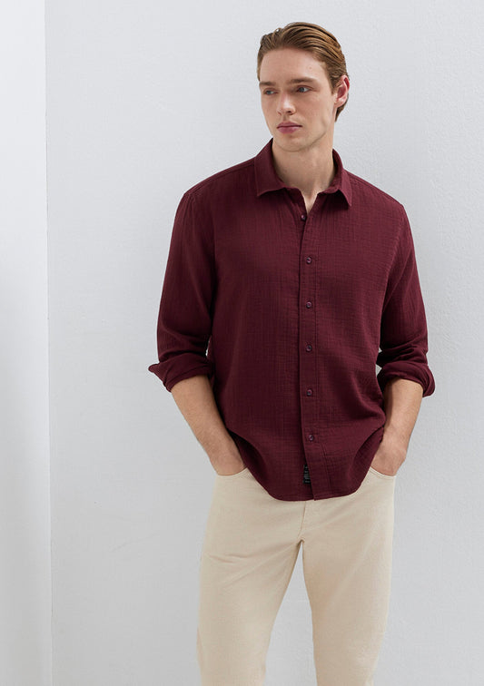 Burgundy Shirt