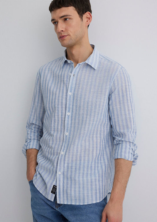Striped Blue Shirt