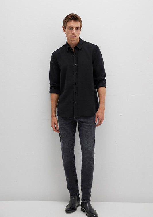 Black Tencel TM Lyocell Shirt