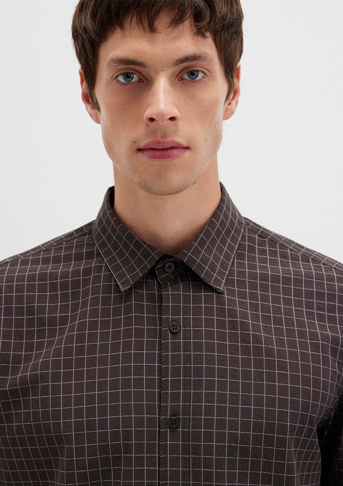 Checkered Brown Shirt