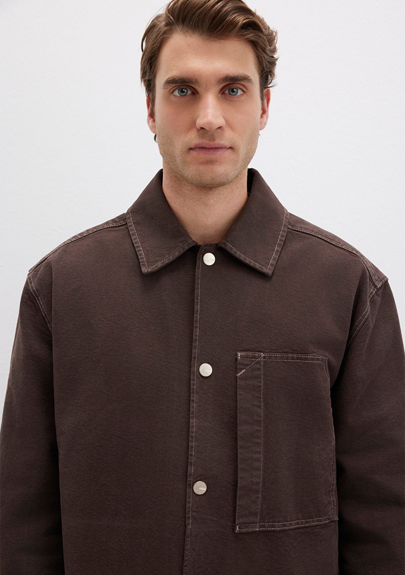 Pocket Detailed Brown Shirt