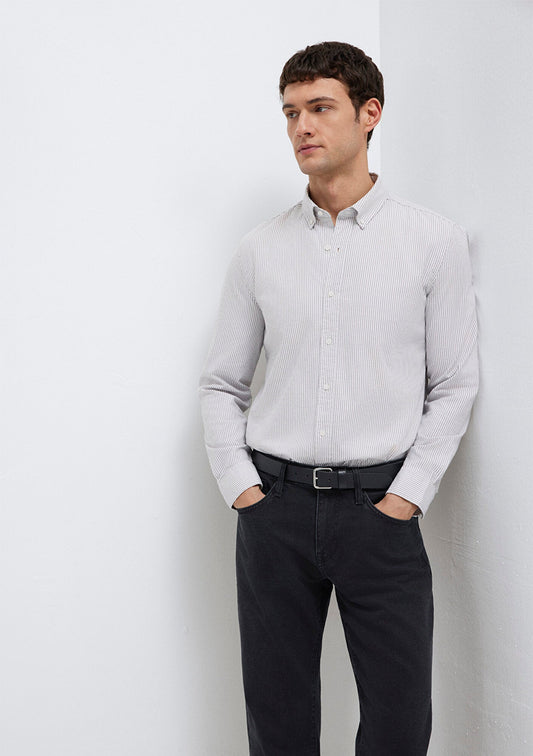 Striped White Shirt