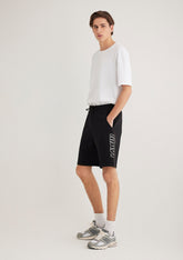 Mavi Printed Black Shorts