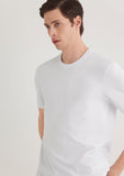 Stretch White Basic T-Shirt