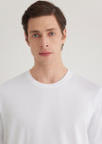Stretch White Basic T-Shirt