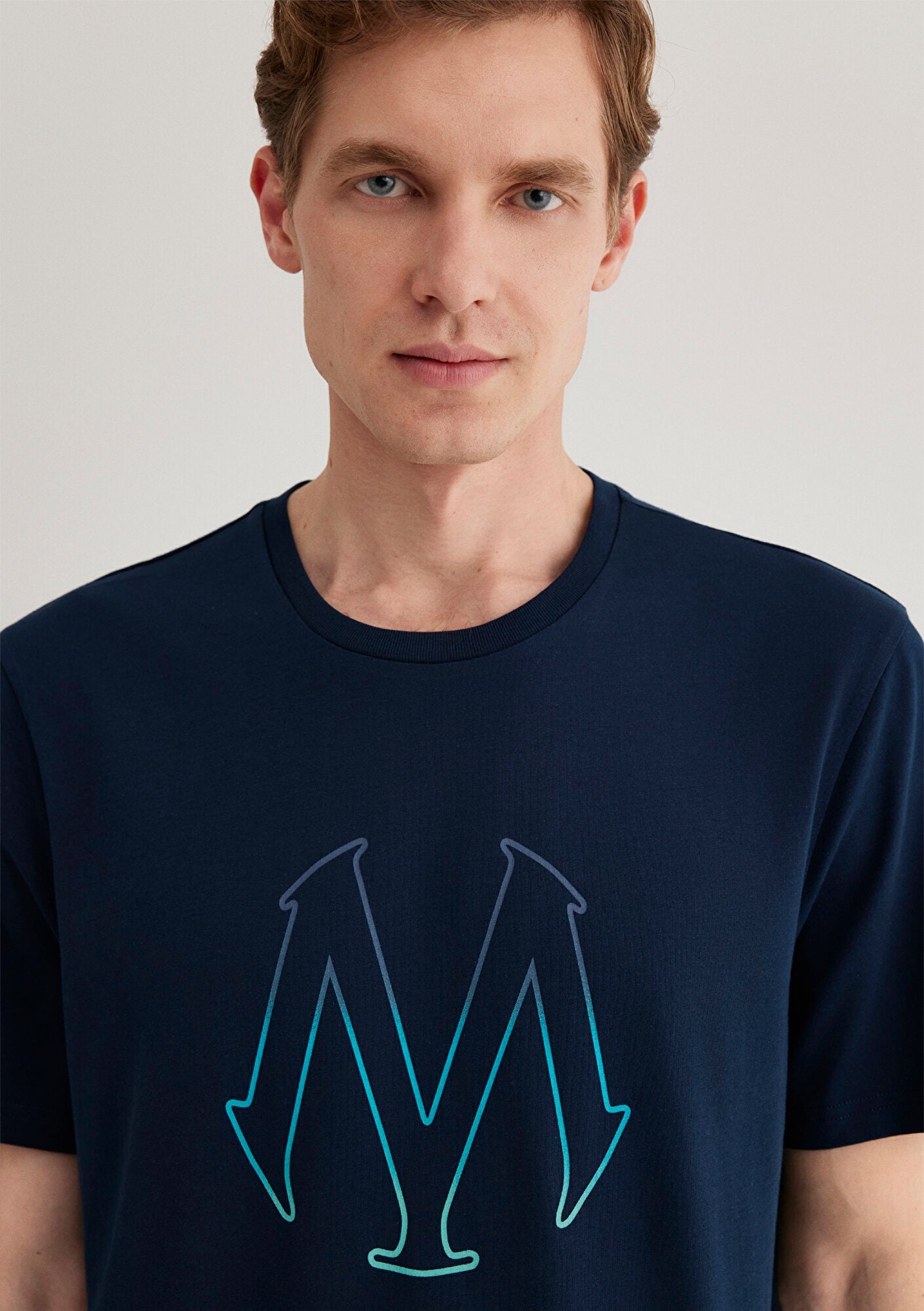 Mavi Logo Printed Navy T-Shirt