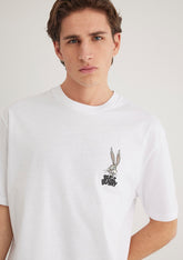 Bugs Bunny Printed White T-Shirt