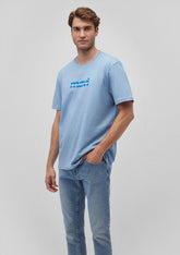 Mavi Logo Printed Blue Tee
