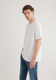 Crew Neck White Basic T-Shirt