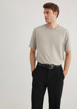 Crew Neck Basic Gray T-Shirt