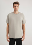 Crew Neck Basic Gray T-Shirt
