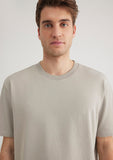 Crew Neck Basic Gray T-Shirt