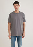 Crew Neck Basic Gray T-Shirt