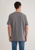 Crew Neck Basic Gray T-Shirt