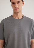 Crew Neck Basic Gray T-Shirt