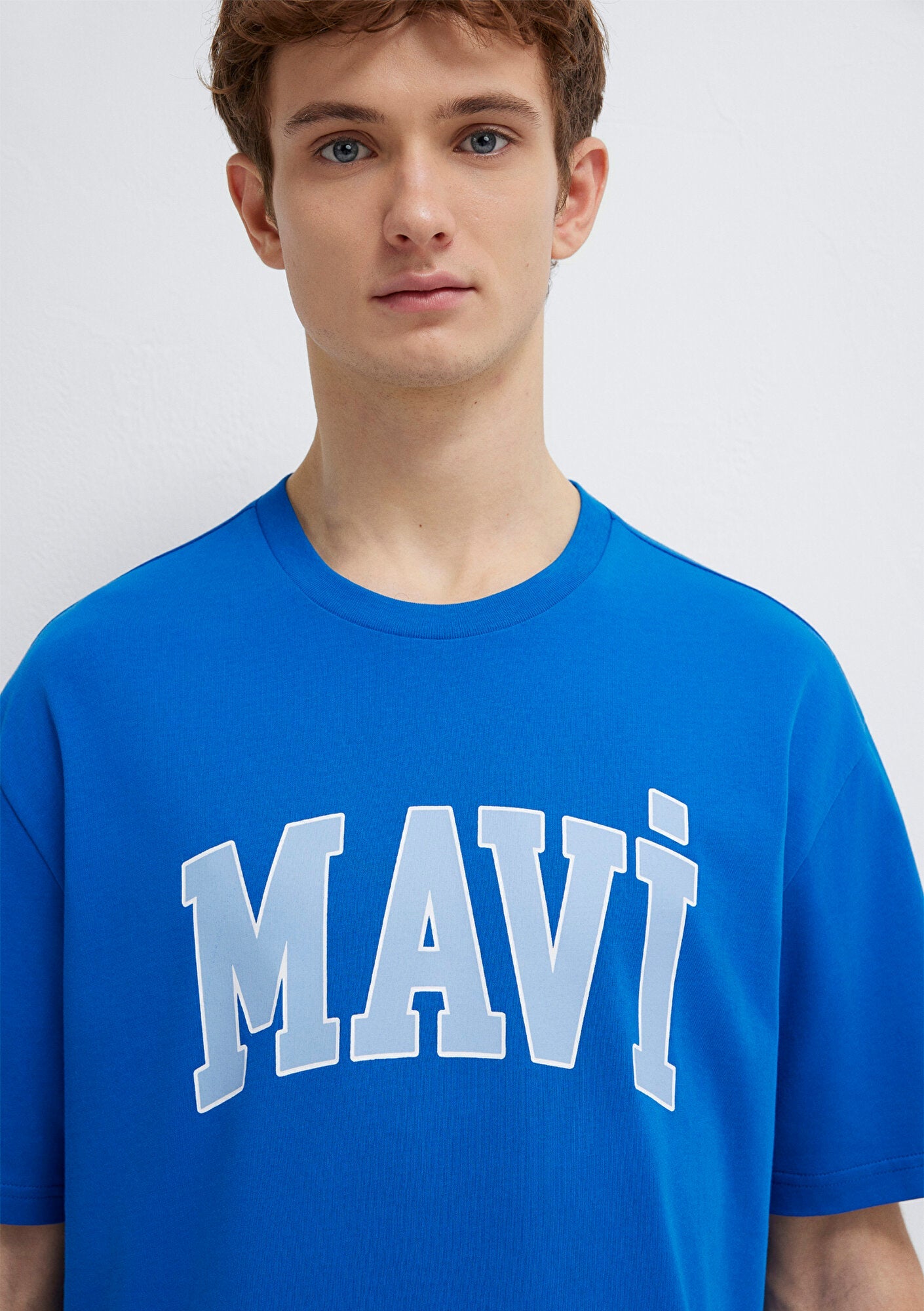 Mavi Logo Printed Blue T-Shirt