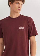 Mavi Logo Printed Burgundy T-Shirt