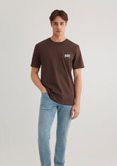 Mavi Logo Printed Brown T-Shirt